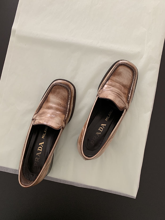 (Deadstock) 00's "PRADA" Flat Shoes