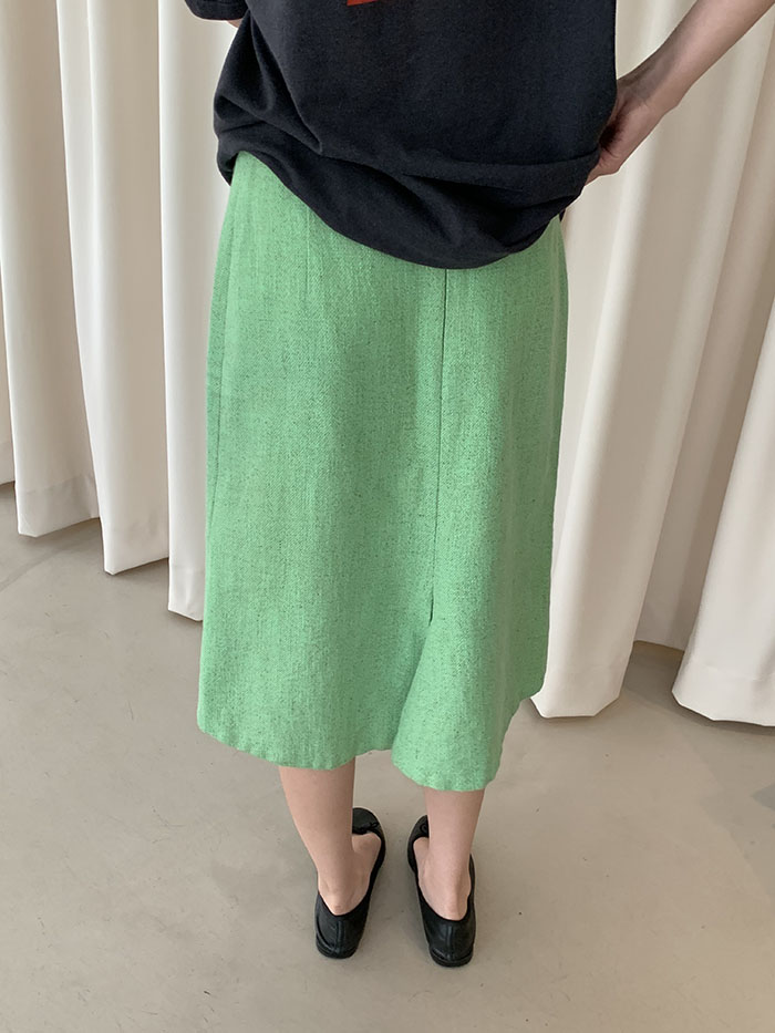 00's "JIL SANDER" wool check Skirt 복제