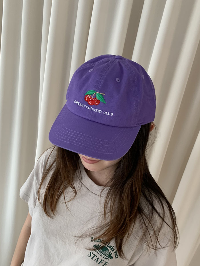 (new product) "Cherry Country Club" Cap (Lavender)