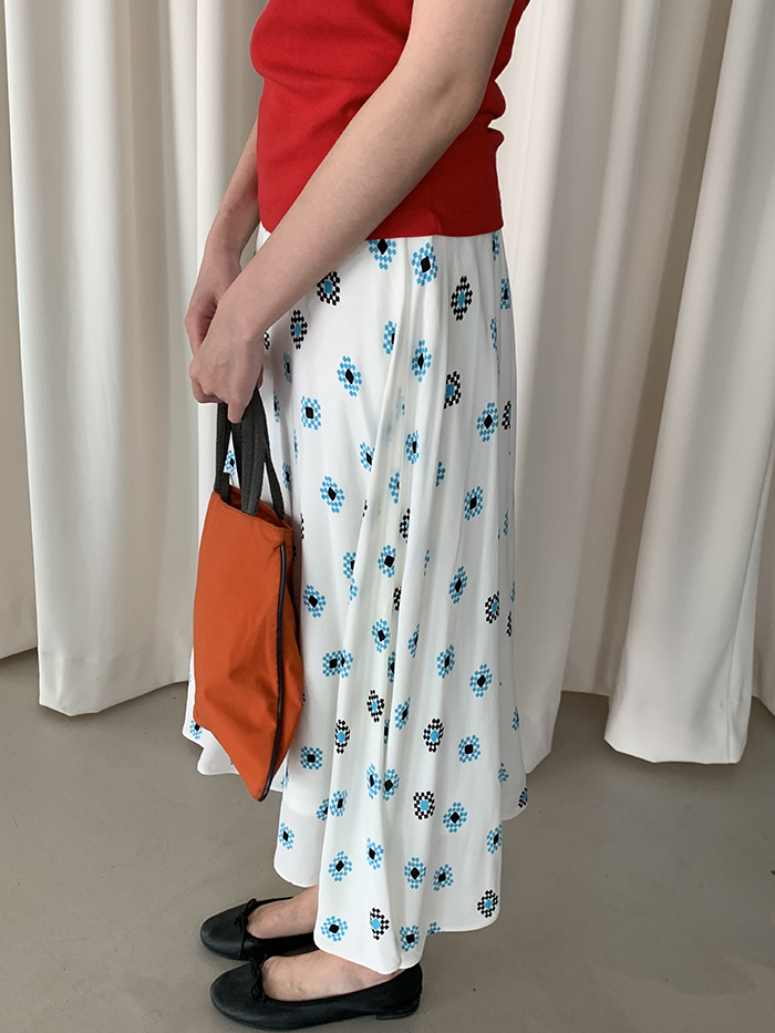 00's "Prada" pleated Skirt