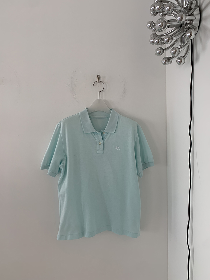 90's "Courreges" Cotton Pique Knit 복제