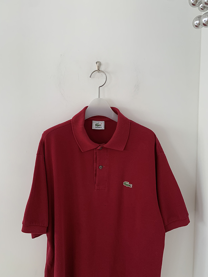 80's "Lacoste USA" Cotton Pique Shirt (rare piece) 복제