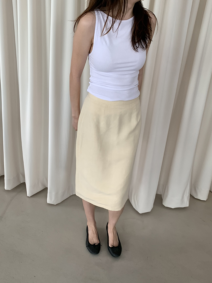 00's "Giorgio Armani" Black Skirt 복제