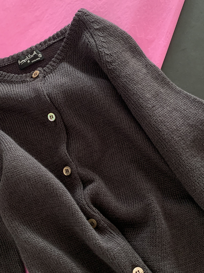90's "Margaret Howell" wool pique Knit 판완 복제