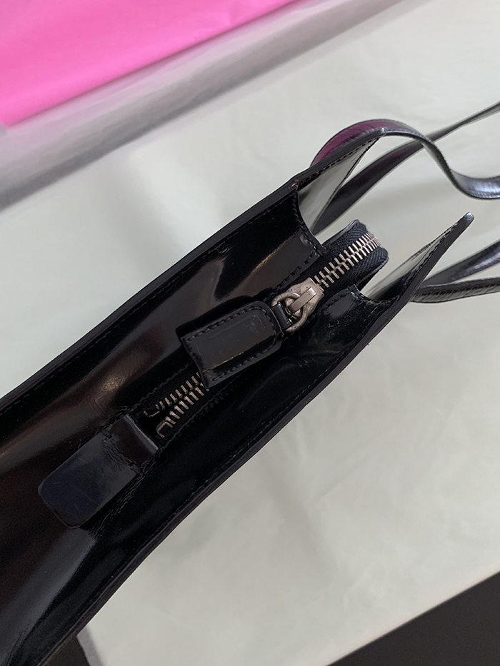 90's "PRADA" Leather Box Tote Bag (rare design) 복제