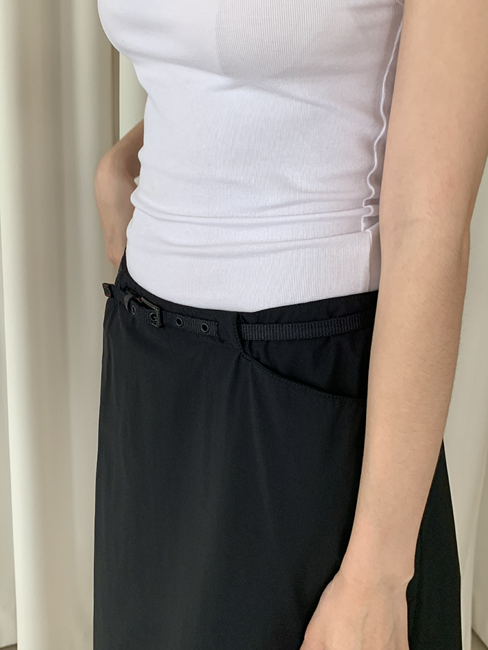 00's "PRADA Sports" nylon belt Skirt