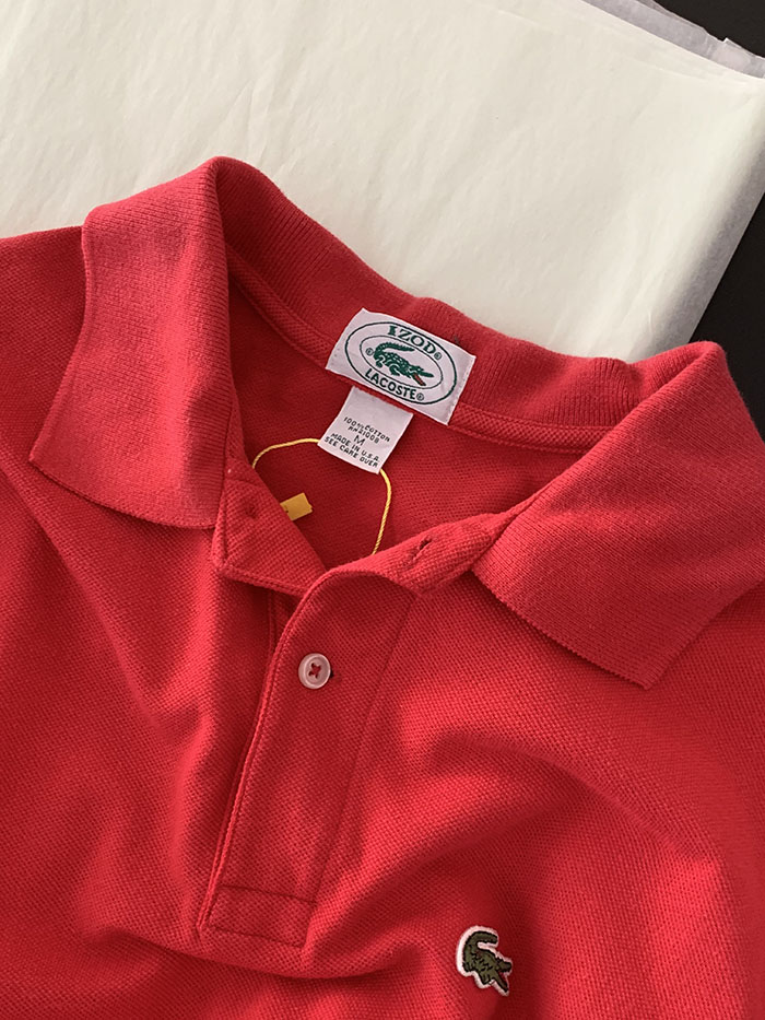 80's "Lacoste" USA Cotton Pique Shirt