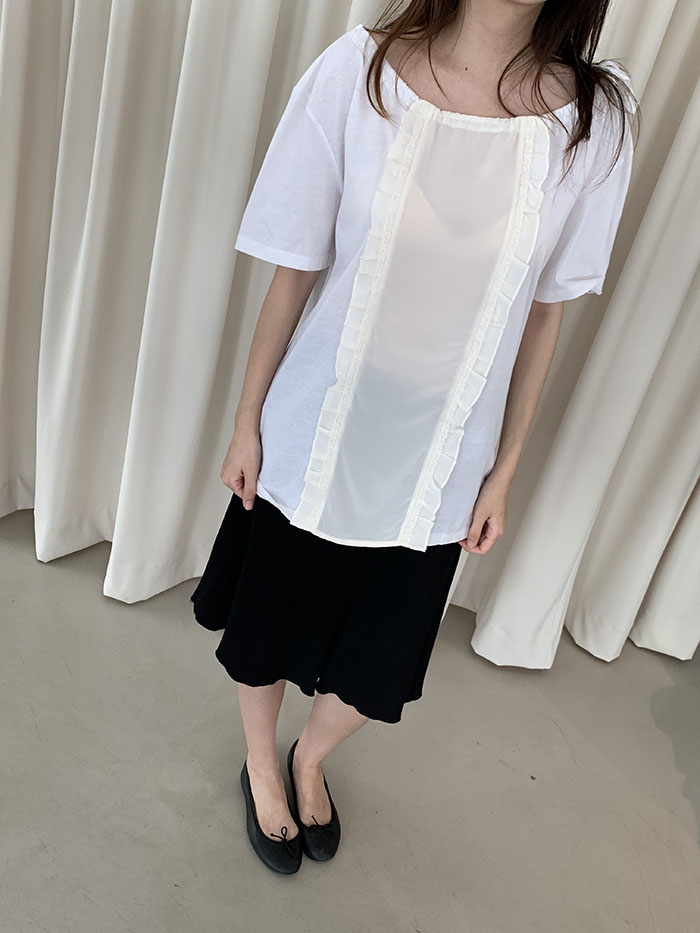 2011's "PRADA" Cotton Blouse Top 복제 복제