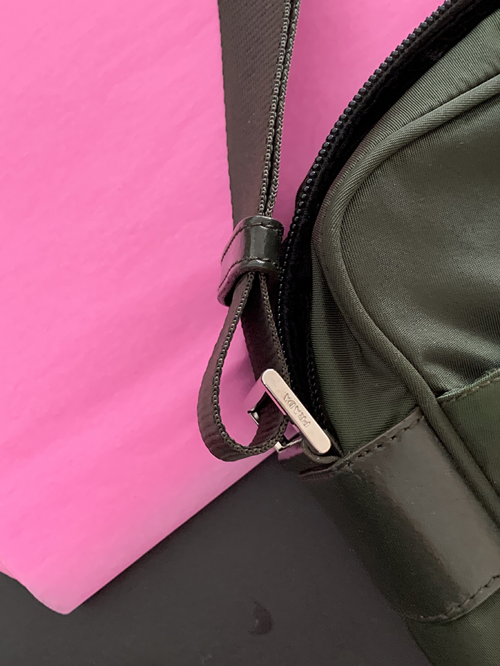 00's "PRADA" polyester Cross Bag
