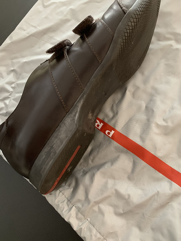 00's "PRADA" Leather Shoes 복제