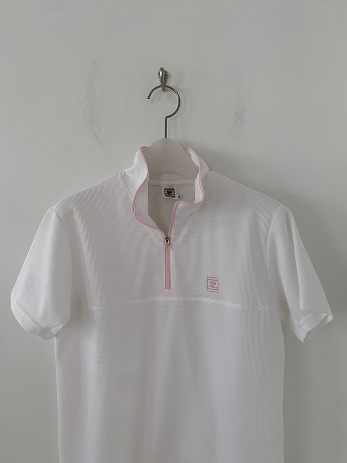 90's "Courreges" Cotton zip-up Top 복제