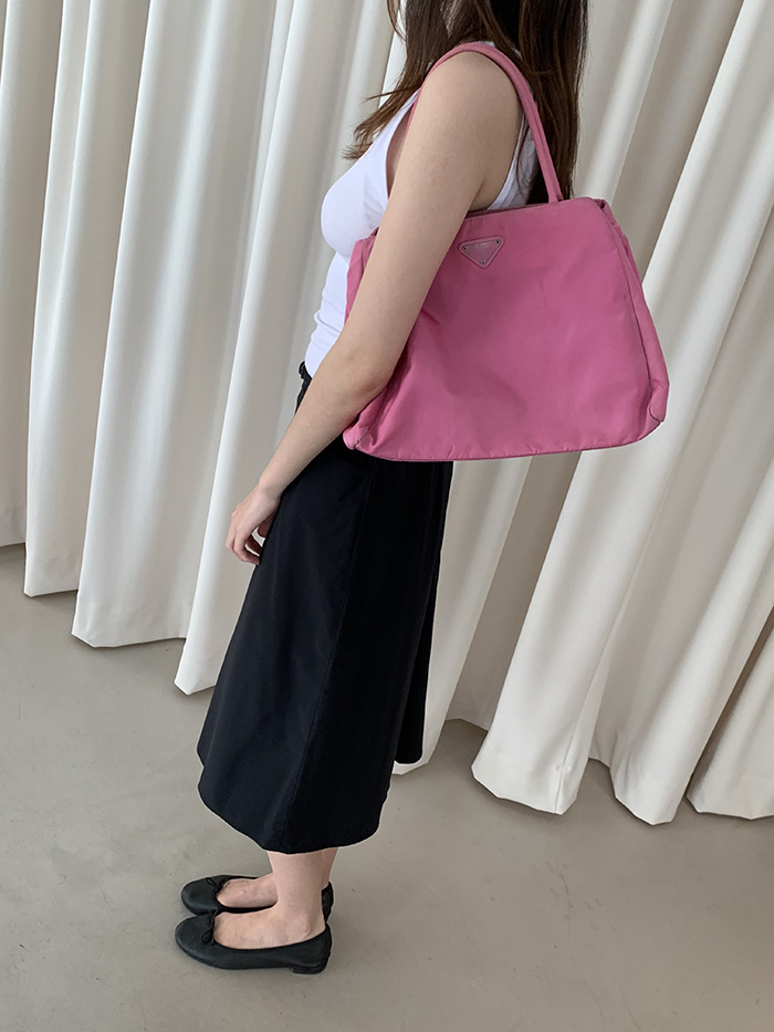 90's "PRADA" nylon Tote Bag