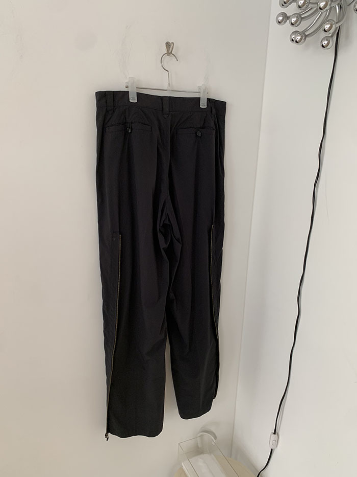 80's "ISSEY MIYAKE" side zip wide Pants (Archive)