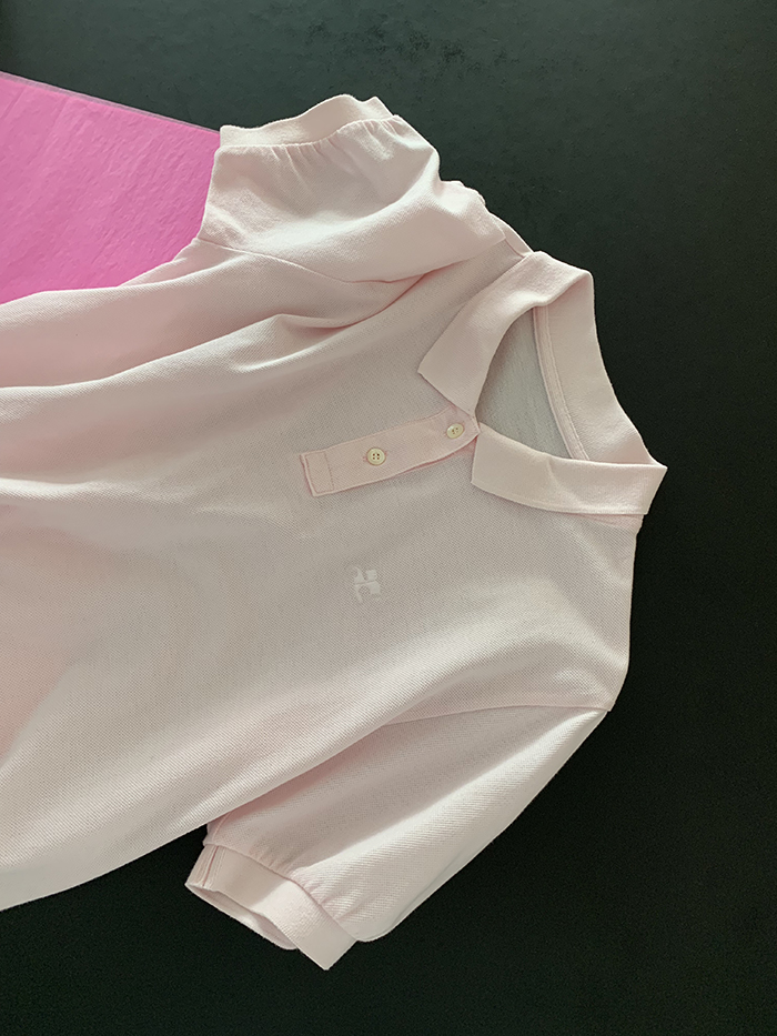 90's "Courreges" Cotton Pique Knit 복제 복제