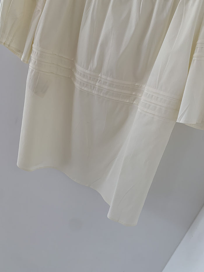 00's "miumiu" viscose rayon back button Blouse 복제
