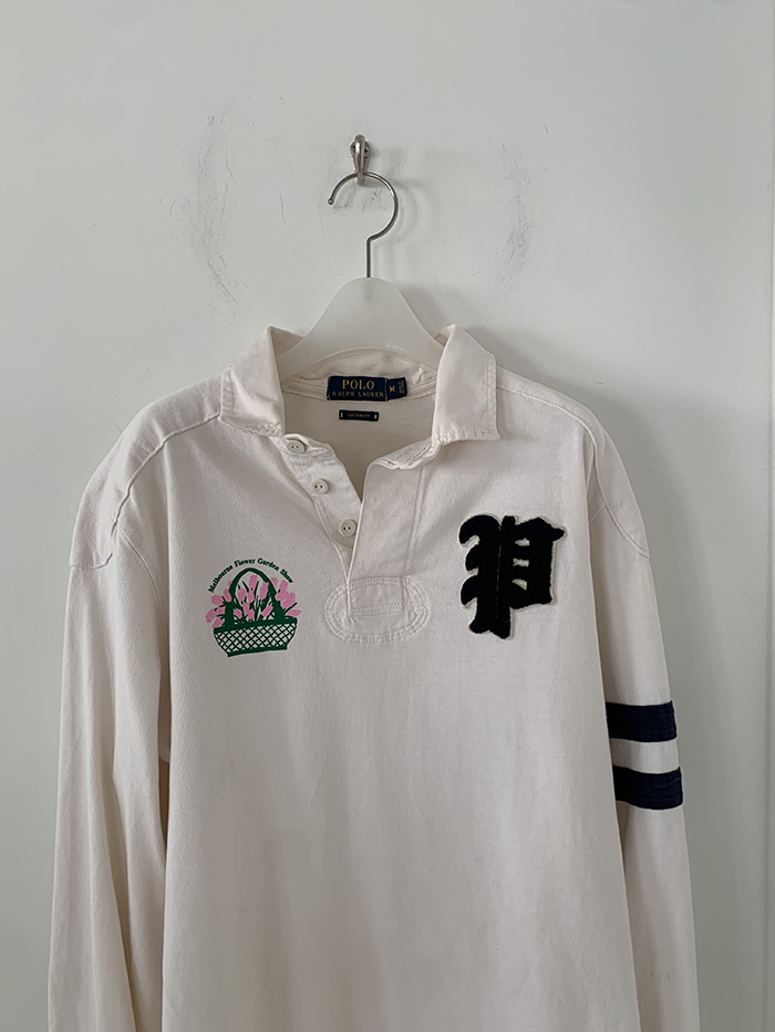 Vintage "Melbourne Flower Gaarden Show" by Polo Ralph Lauren Rugby" Pique Shirt 복제