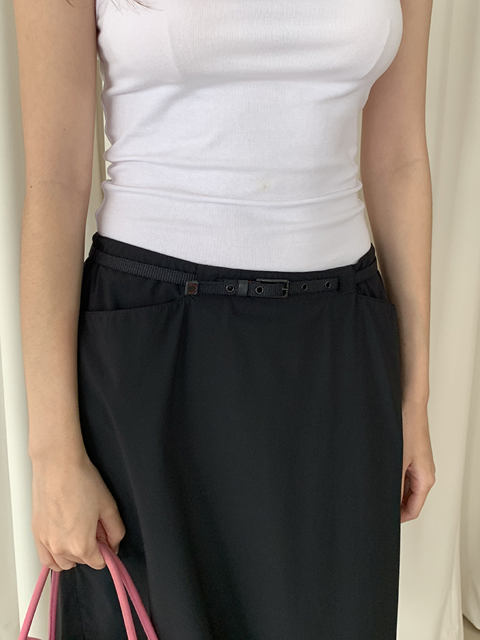 00's "PRADA Sports" nylon belt Skirt