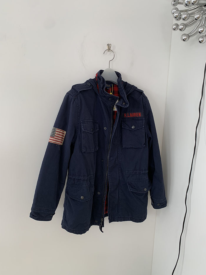 00's "Polo Ralph Lauren" cotton x linen Military Coat 복제