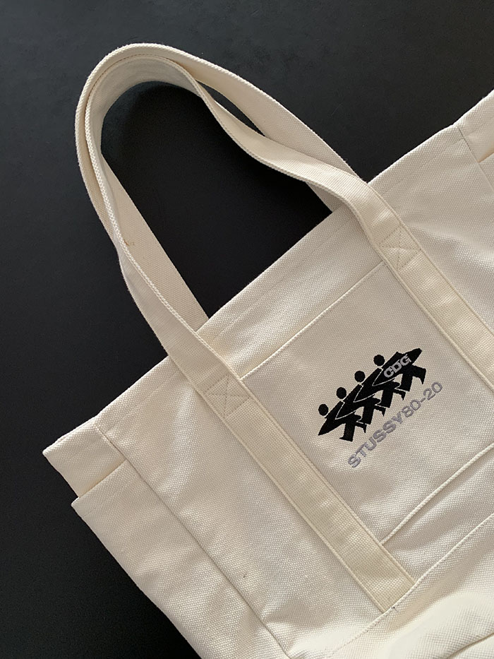 Stussy x CDG Canvas Tote Natural