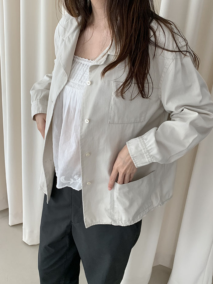 90's "PRADA" nylon zip up collar Jacket 복제