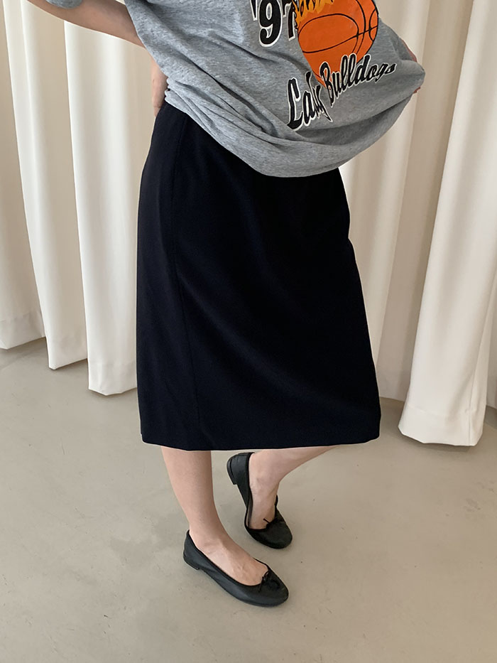 00's "Giorgio Armani" Black Skirt 복제 복제