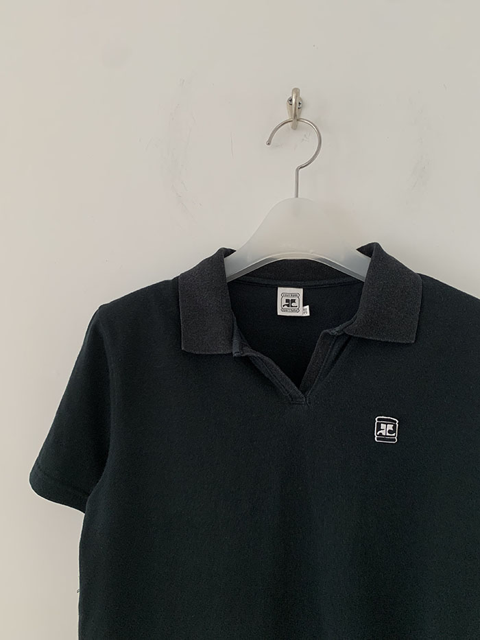 90's "Courreges" cotton Pique Knit 복제