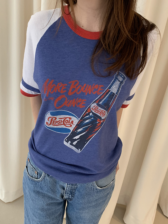 80's "Pepsi Cola" USA Raglan T-shirt