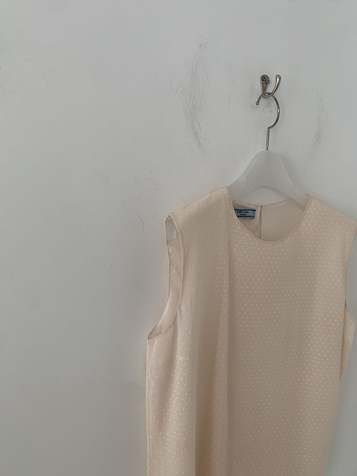 2011's "PRADA" Cotton Blouse Top 복제
