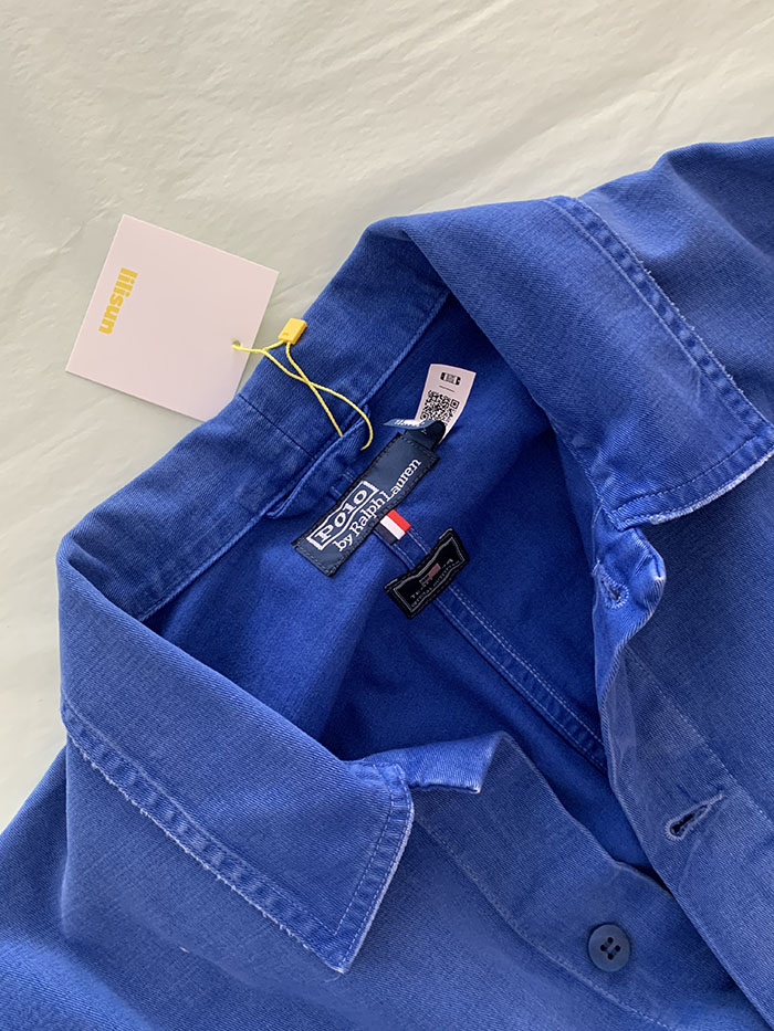 00's "Polo Ralph Lauren" cotton x linen Military Coat 복제