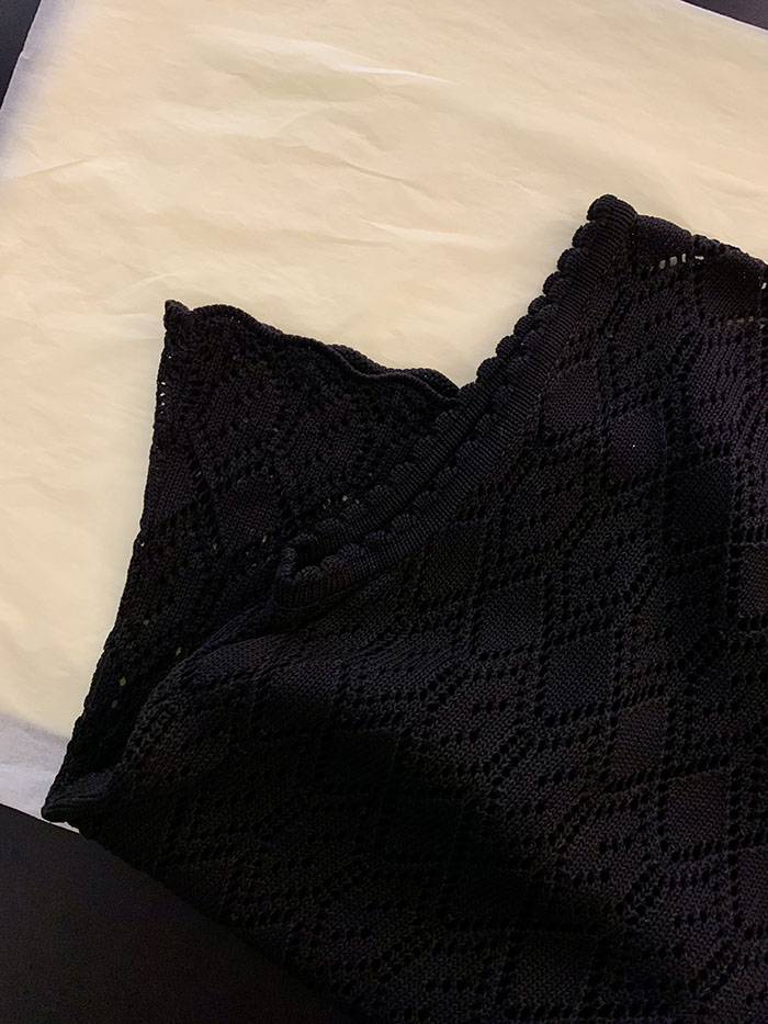 80's "Oliver by Valentino" Cotton Crochet Vest 복제