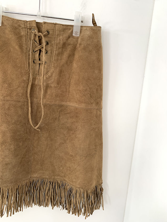 's "Morgan de toi" leather skirt 복제