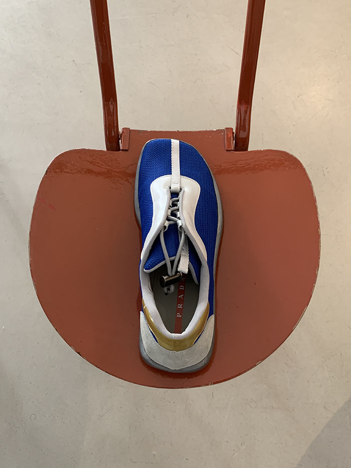 90s-00s "Prada" Archive Sport Leather Shoes (Rare color)