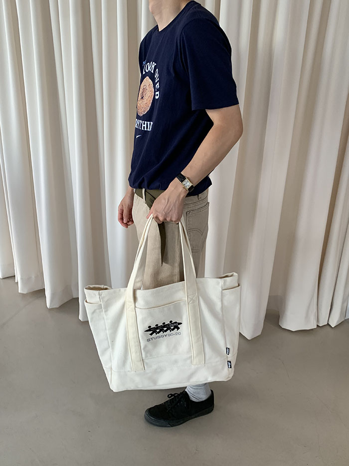 Stussy x CDG Canvas Tote Natural