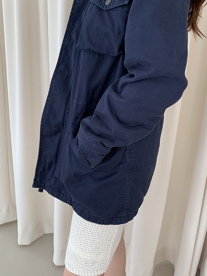 00's "Polo Ralph Lauren" cotton x linen Military Coat 복제