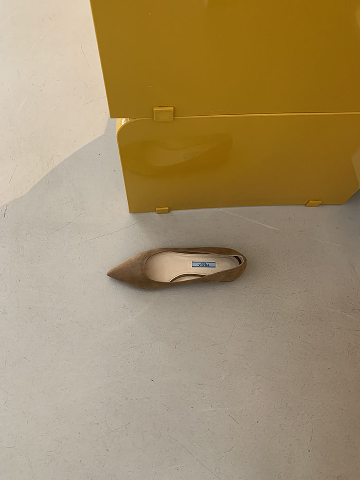 (Deadstock) 00's "PRADA" stiletto flat shoes