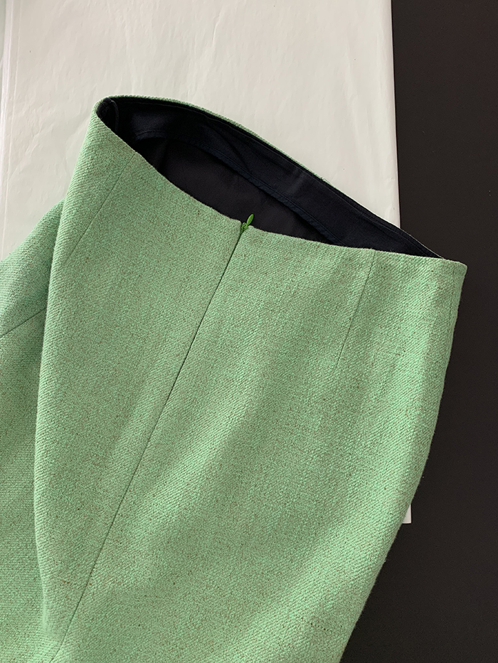 00's "JIL SANDER" wool check Skirt 복제
