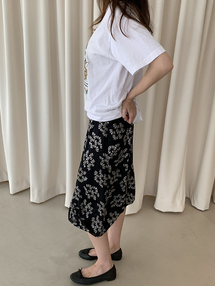 00's "Giorgio Armani" Black Skirt 복제 복제