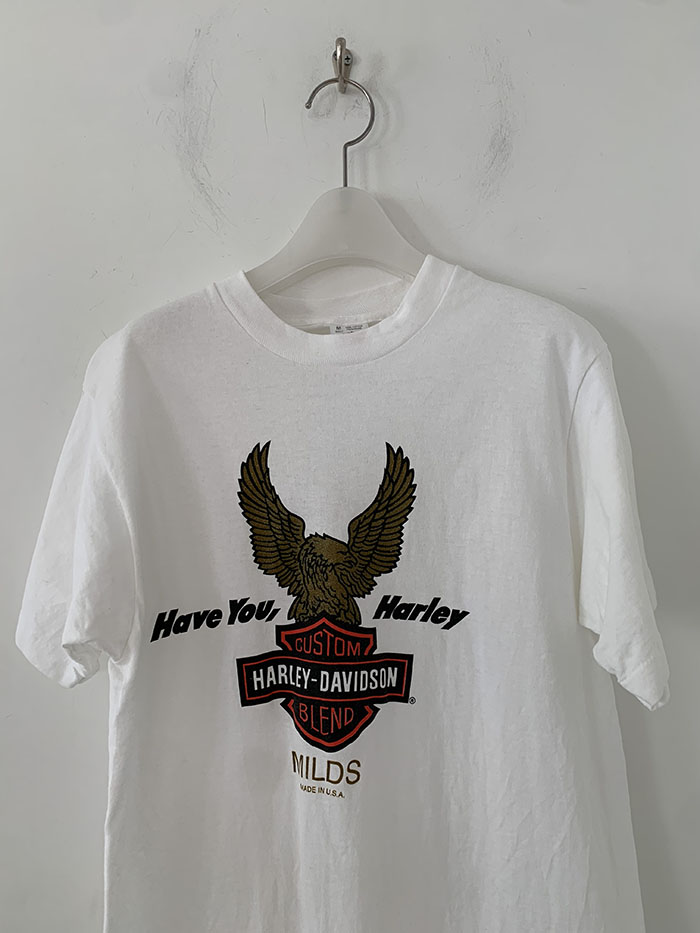 80's "Harley-Davidson" 50/50 USA T-shirt (Rare design) 복제