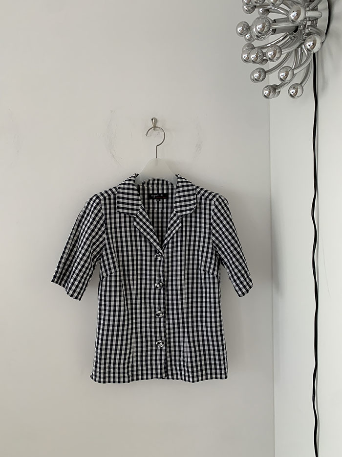 00's "Agnes B" Check Shirt