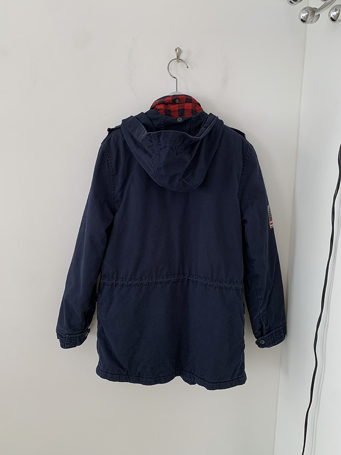 00's "Polo Ralph Lauren" cotton x linen Military Coat 복제