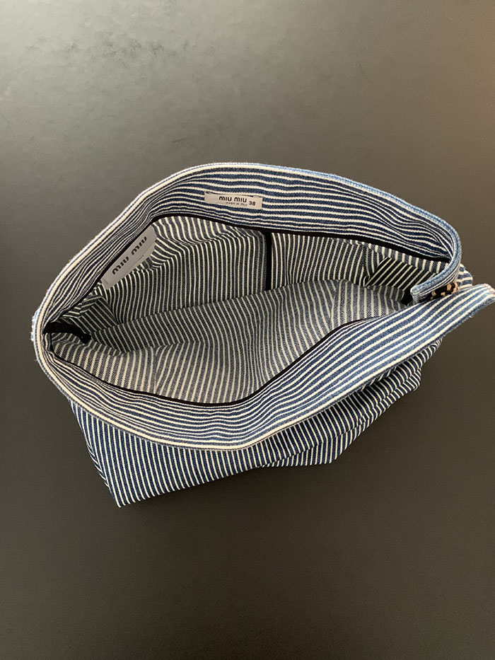 2016s "miumiu" Denim Stripe Skirt