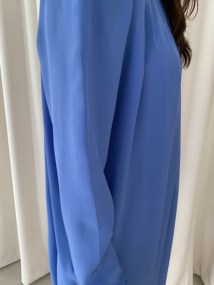 00's "JIL SANDER" silk wrinkle Dress