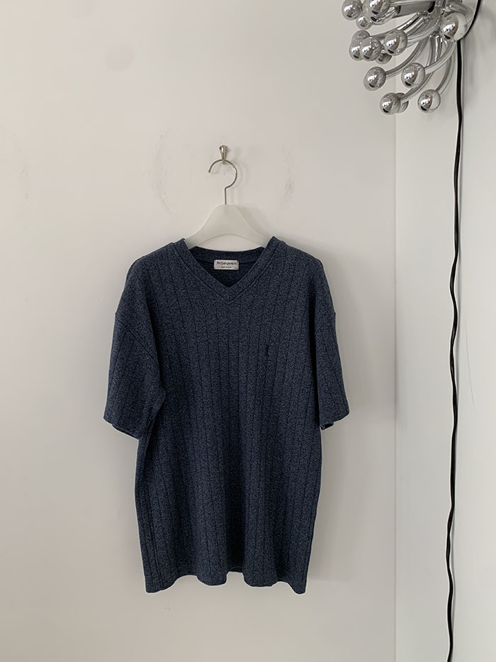 90's "Yves Saint Laurent" Cotton Pique Knit 복제