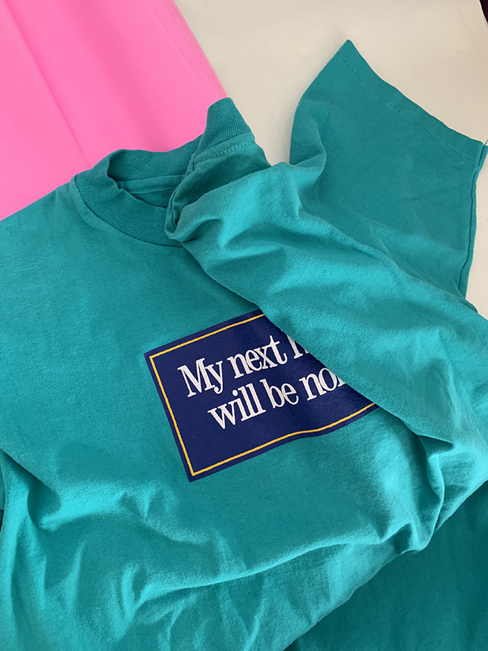 90's "MY next husband will be normal" USA T-shirt