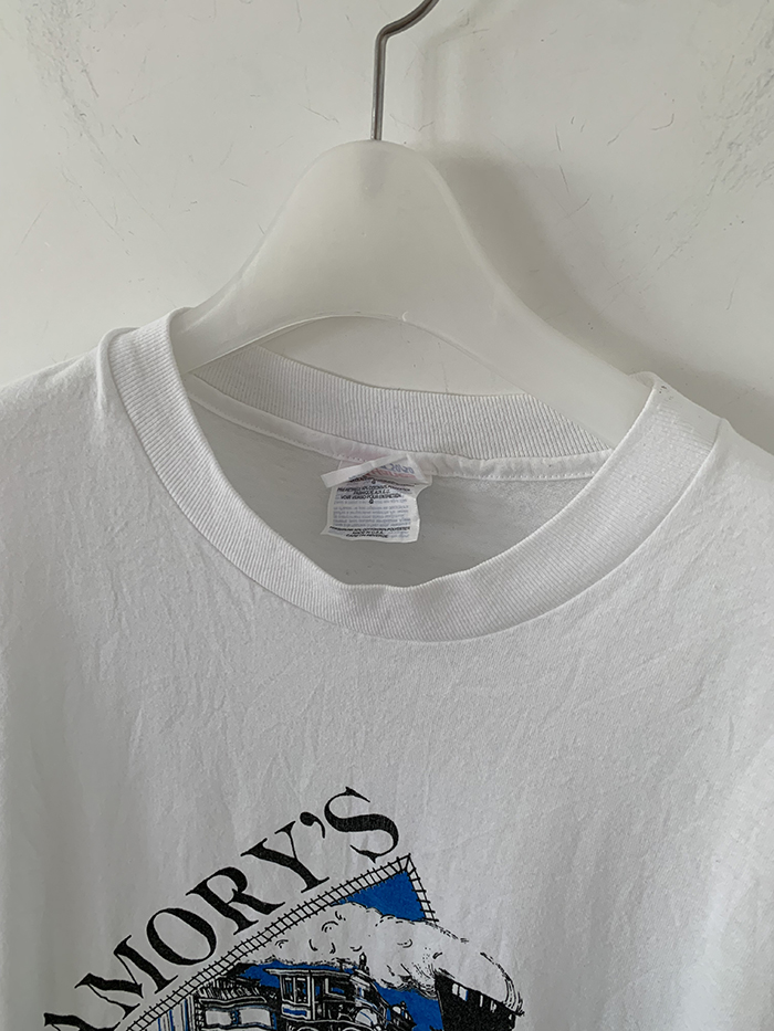 90's "RAIL ROAD" USA T-shirt