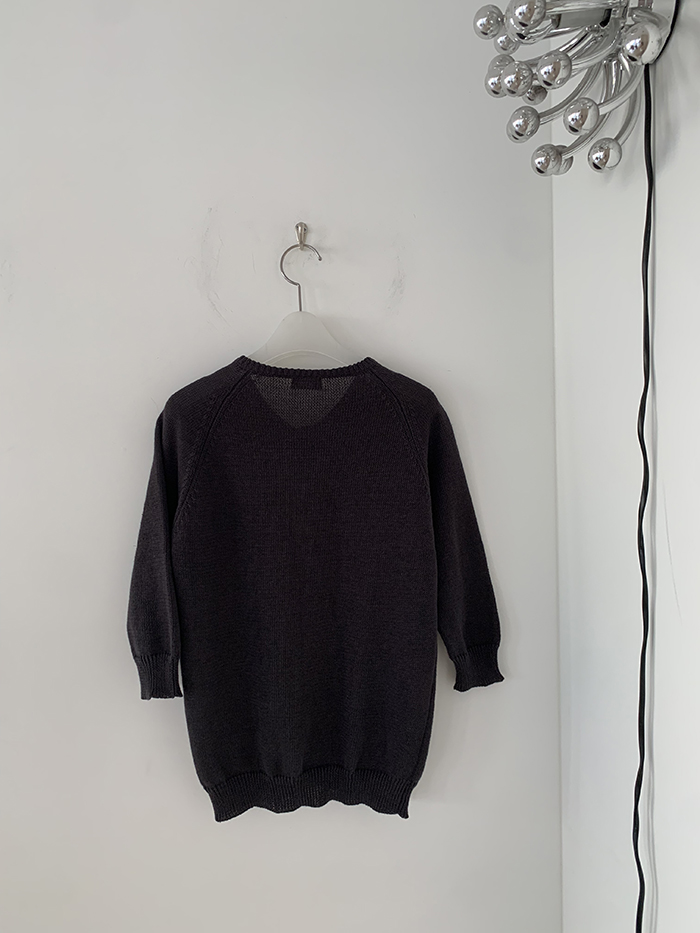90's "Margaret Howell" wool pique Knit 판완 복제