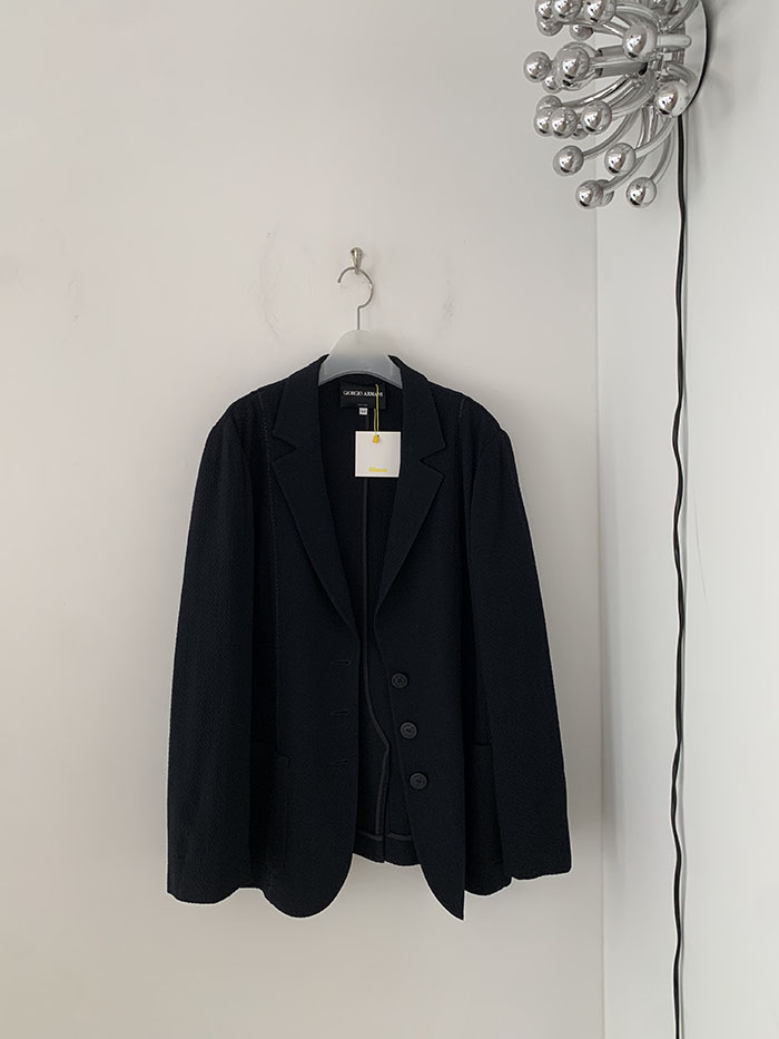 00's "Giorgio Armani" Three buttons Linen Jacket 복제