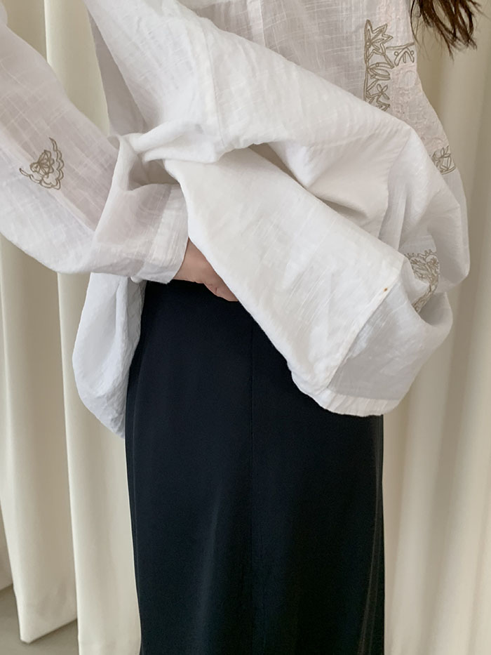 90's "Giorgio Armani" pure silk Skirt 복제