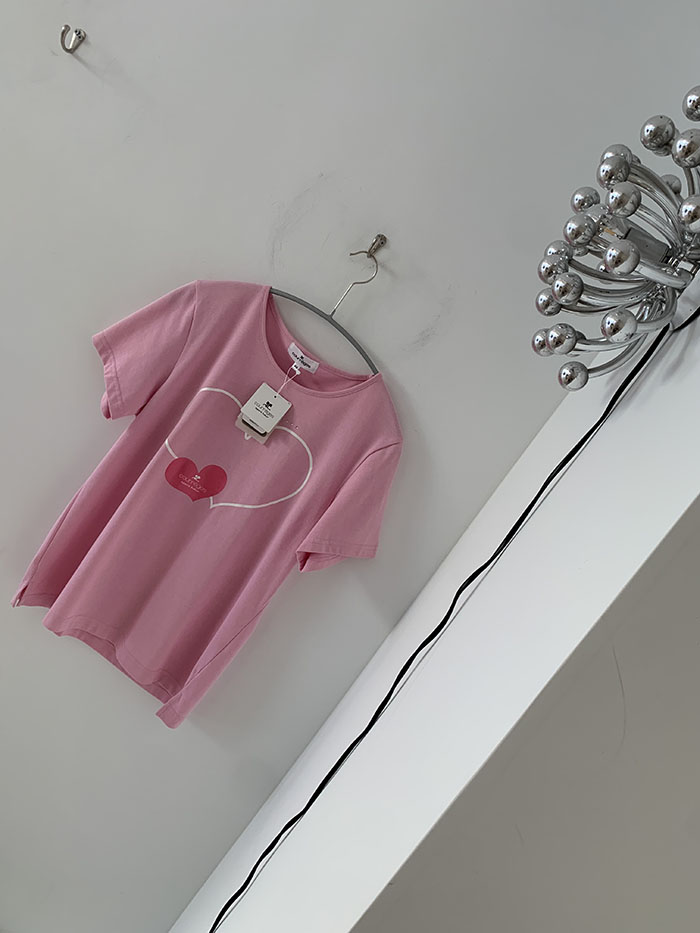 90's Courreges cotton T-shirt 복제