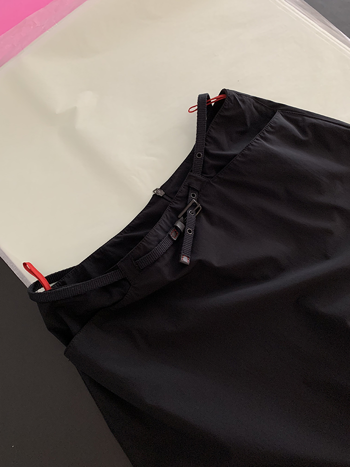 00's "PRADA" linen Skirt 복제
